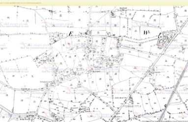 Fradley Map -1883 - Village