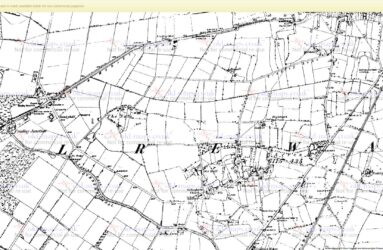 Fradley Map - north - OS Staffs 1887-1890